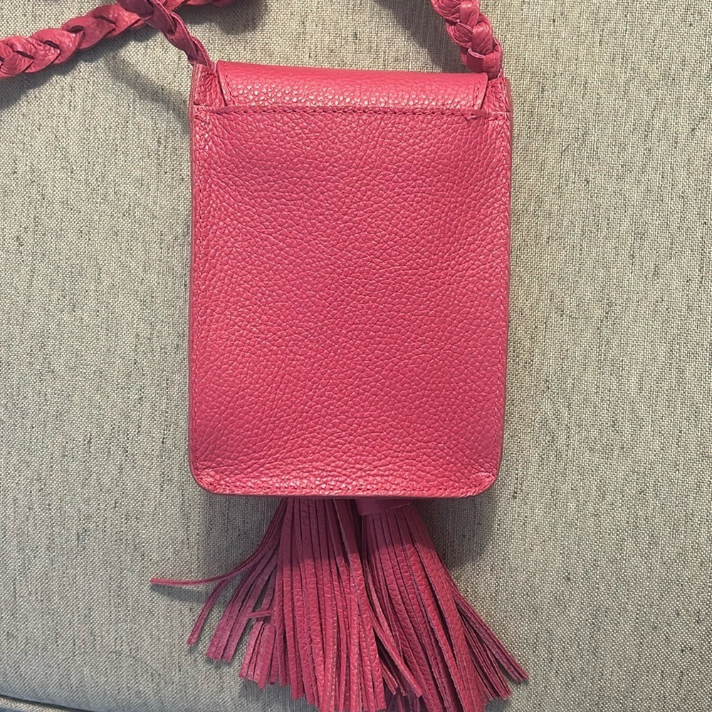 Daniella Ortiz Pink Leather Crossbody‎ Bag - Picture 5 of 6